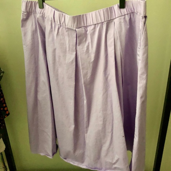 NWOT Eloquii Cotton Midi Skirt with Buttons - Picture 5 of 5